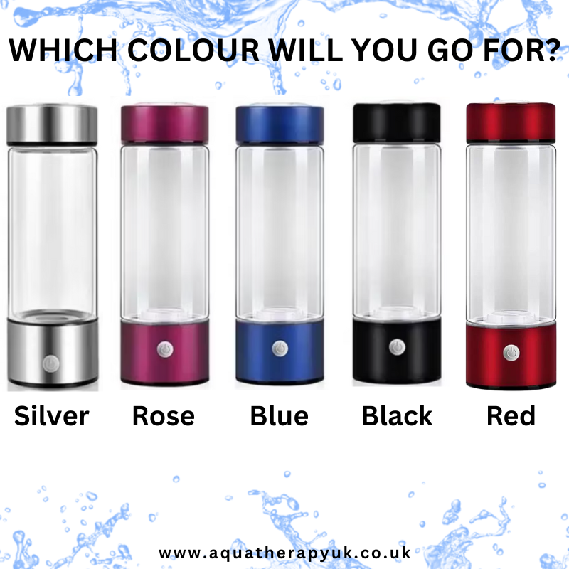 Eco Friendly Glass Hydrogen Water Bottle | Portable Hydrogen-Rich Water Generator