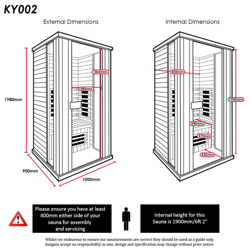 2person infra-red sauna