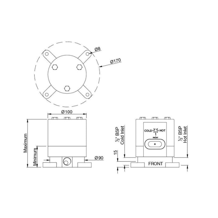 single lever bath mixer tap​