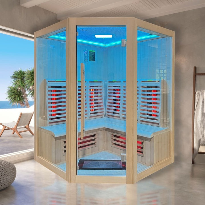 Dual Person Infrared Indoor Corner Sauna 