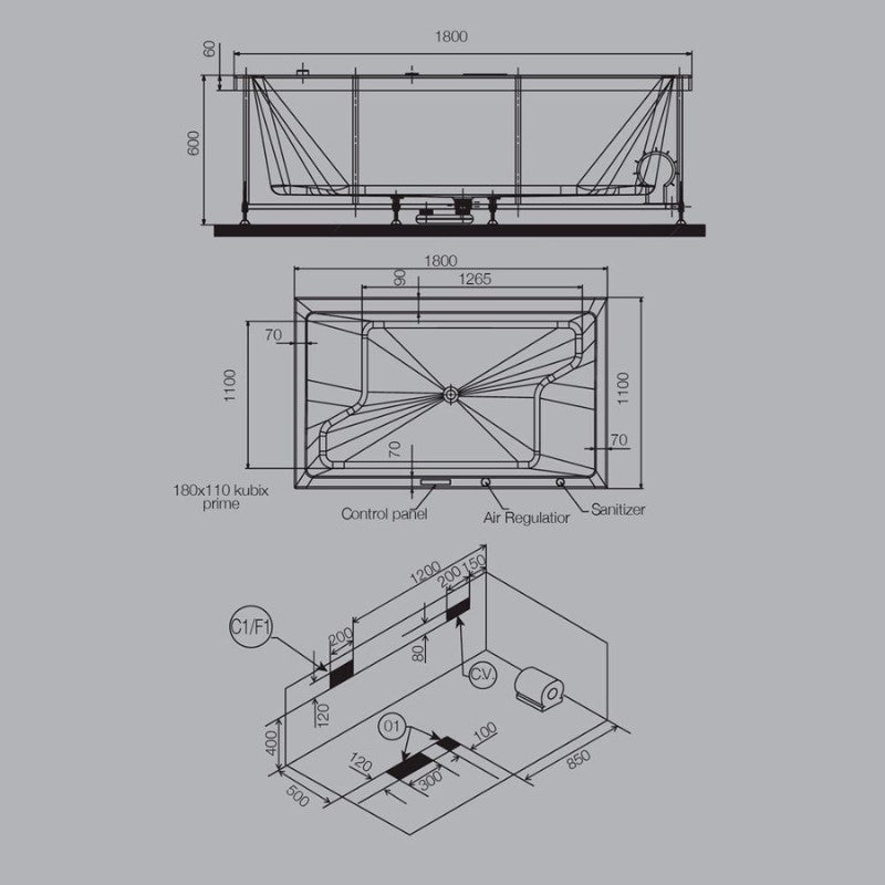 design - 2person bathtub