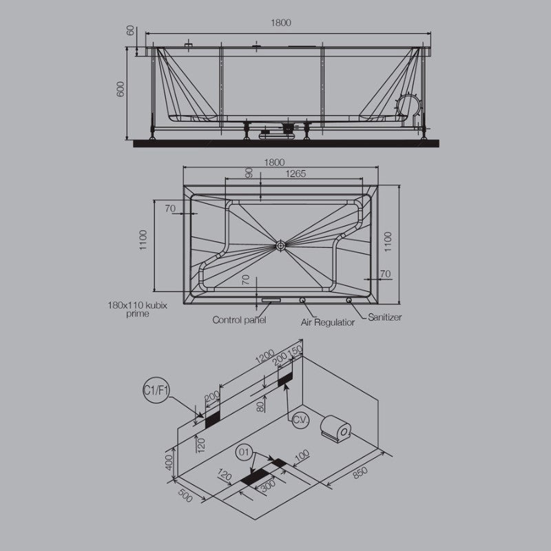 2 person whilpool bath design