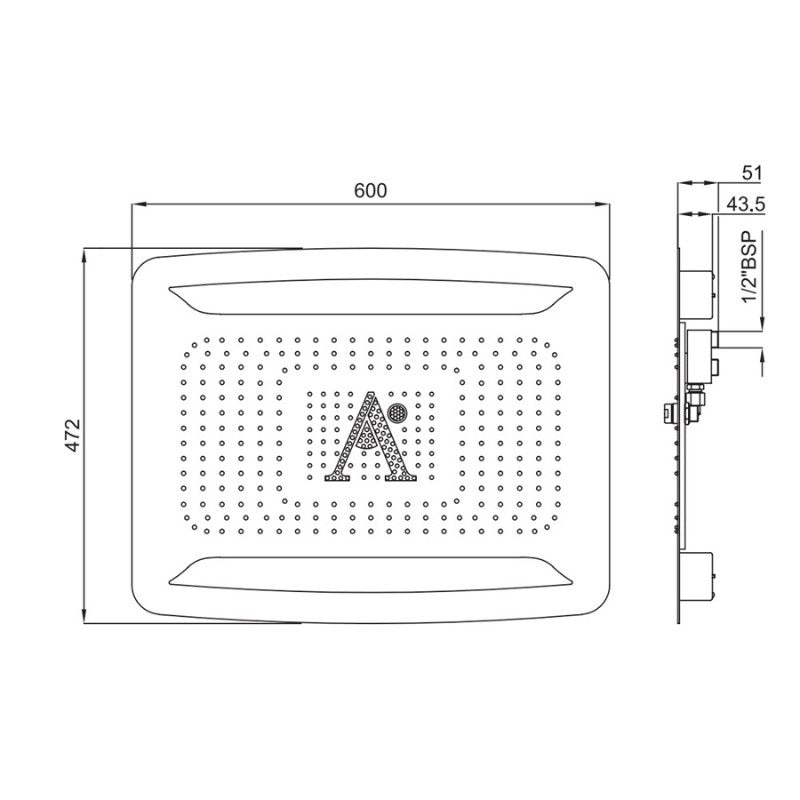 diagram of the Rainjoy shower head