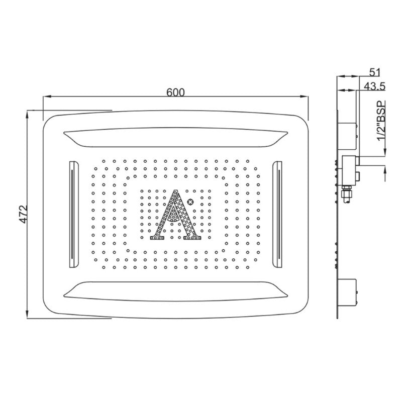 diagram of the Rainjoy shower head