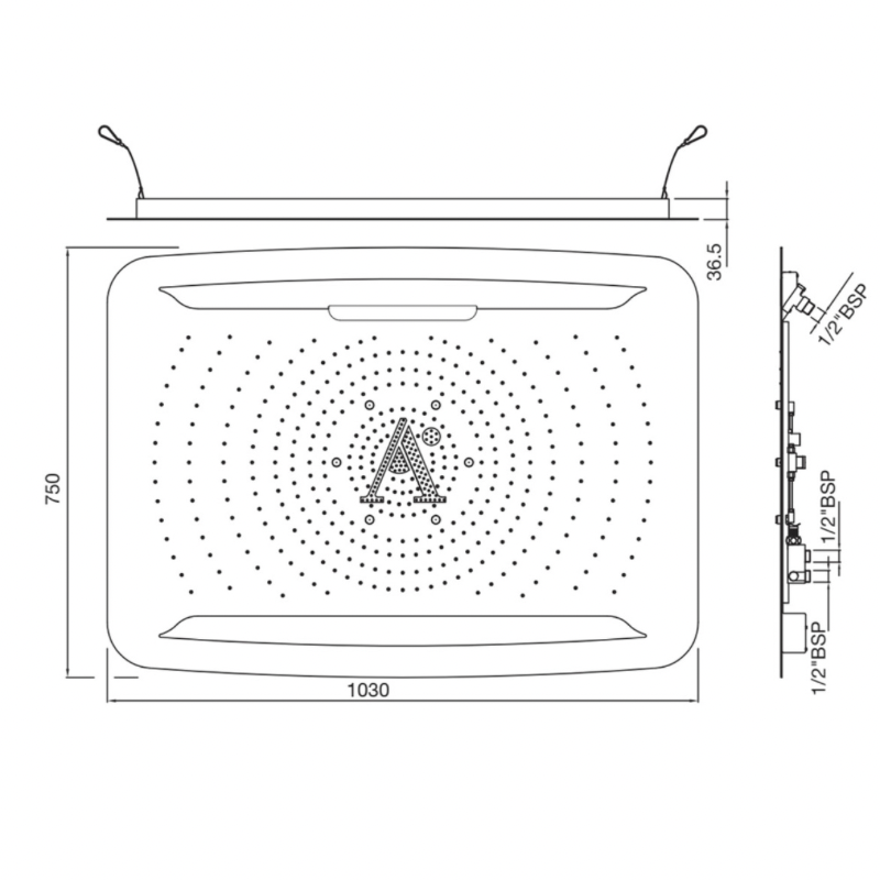 diagram of the Rainjoy shower head