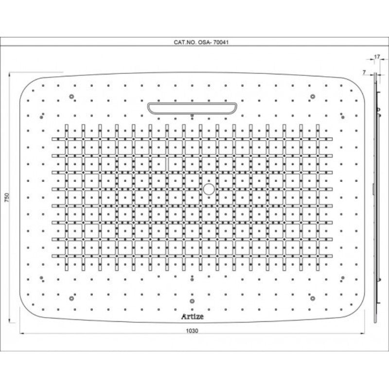  dimensions for the rainjoy shower head