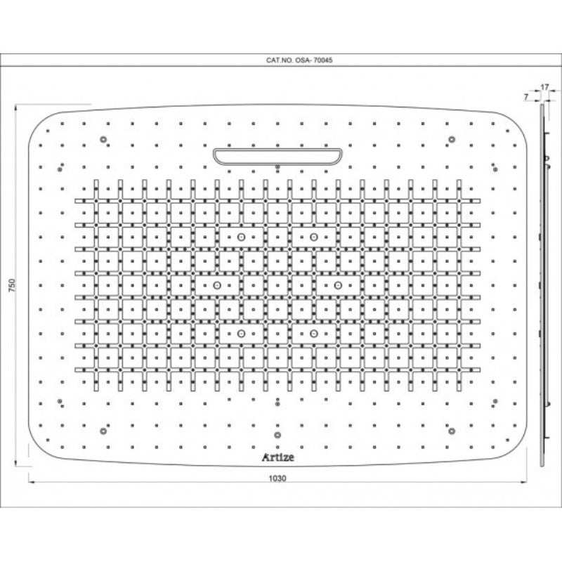  dimensions for the rainjoy shower head