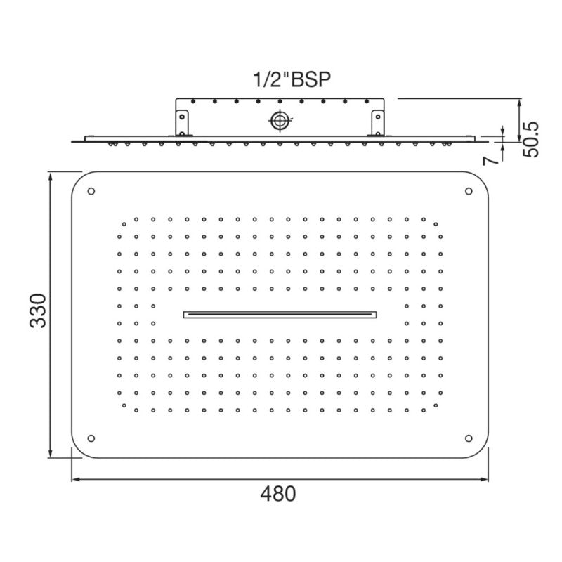 square shower head​