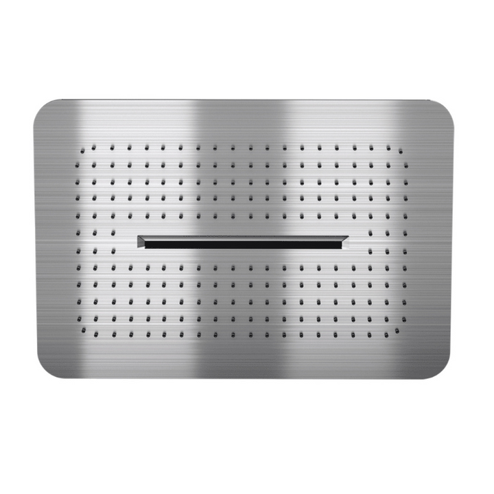 black shower head