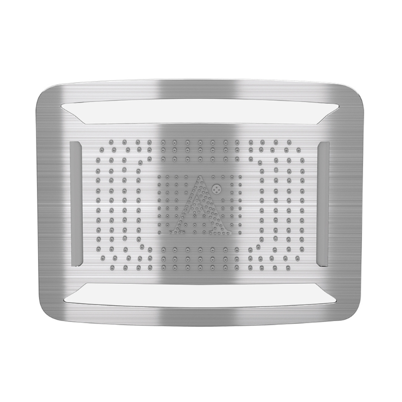 black shower head
