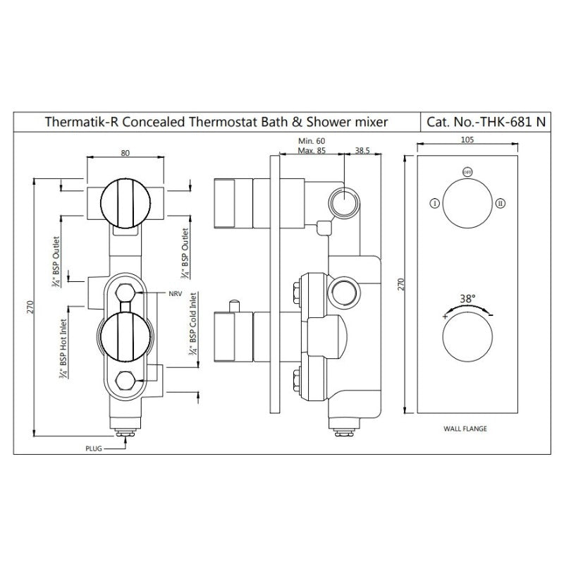 Shower Valve 2-Way