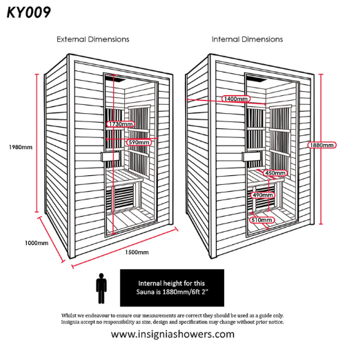 3 Person Indoor Infrared Sauna KY009