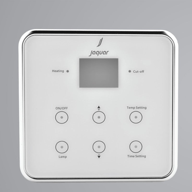 White Jaquar Mid Series Square Steam Generator Control Panel