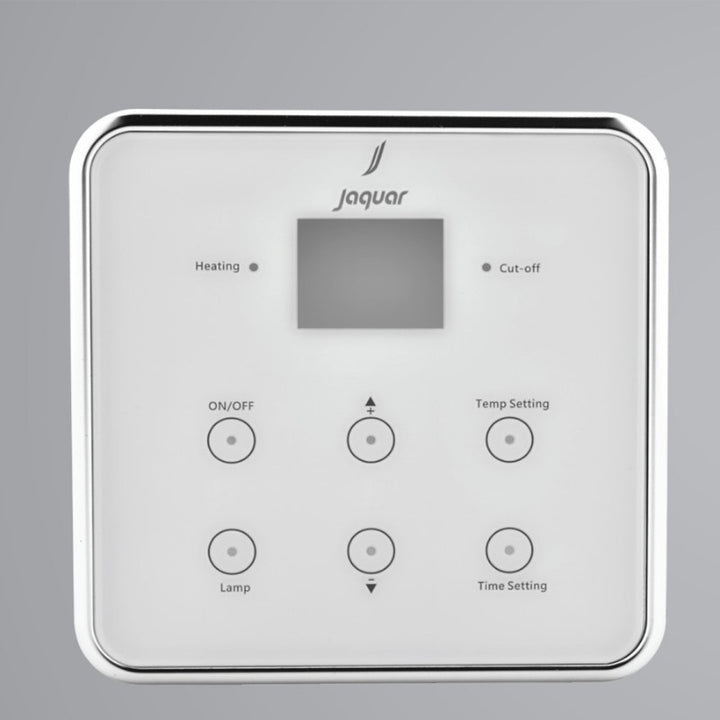 White Jaquar Mid Series Square Steam Generator Control Panel