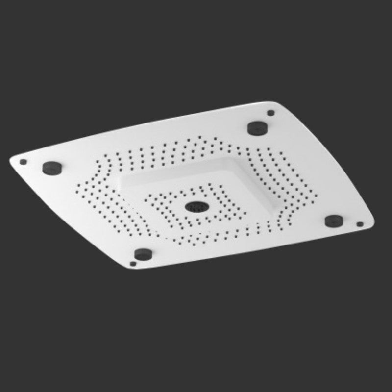 White Matt Rainjoy 4 Function Shower Head 500x500mm